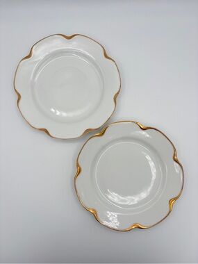Two Haviland & Co Limoges Silver Anniversary Plates Schleiger 19